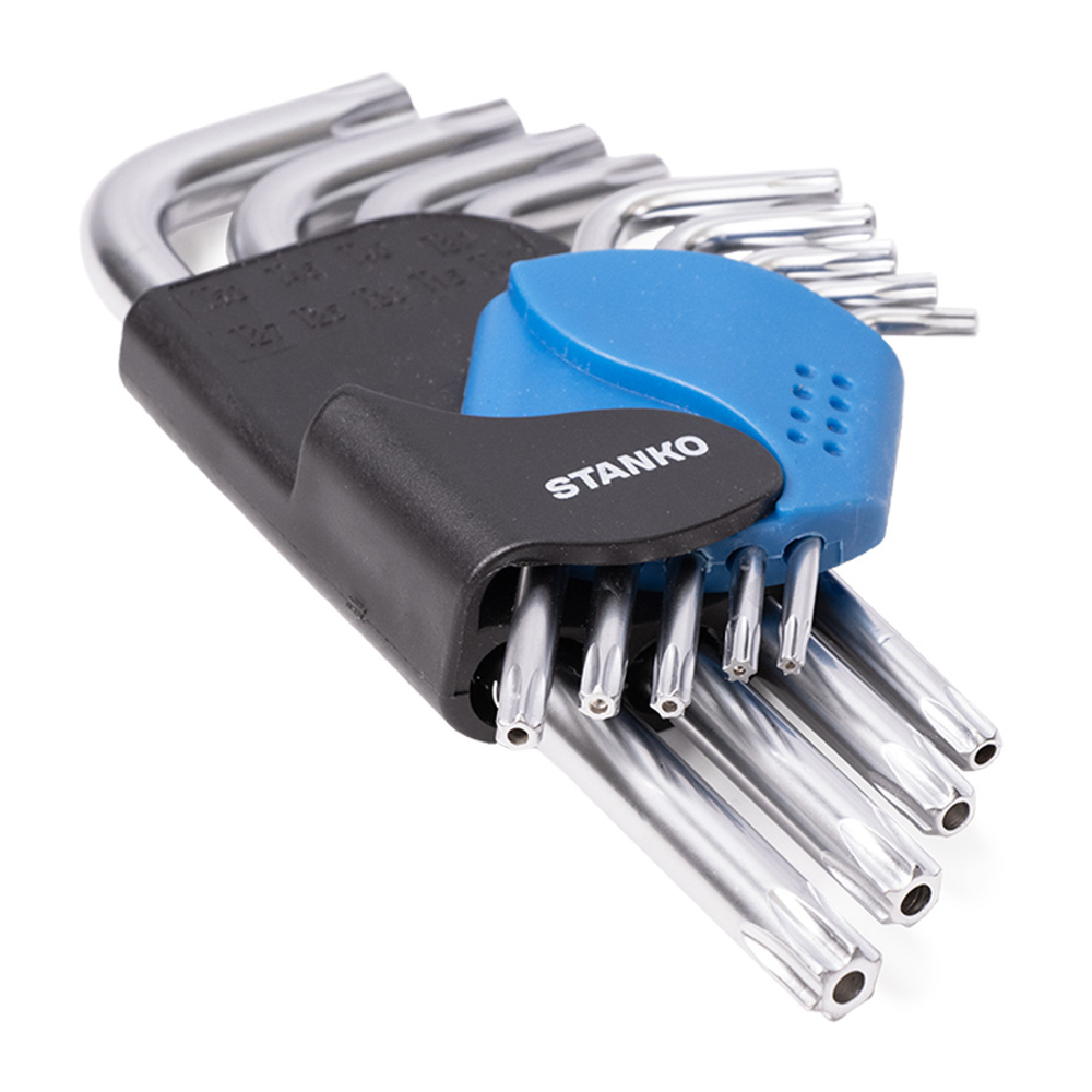 Набор угловых ключей Torx коротких 9шт. STANKO CS11129S