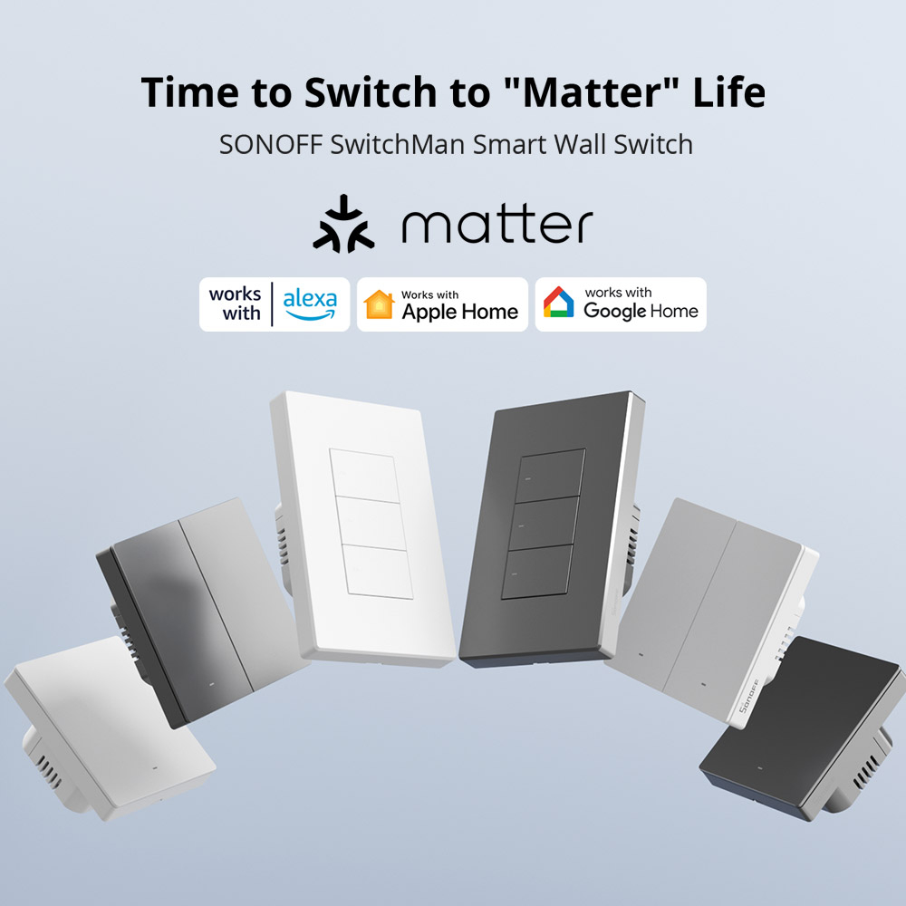 Выключатель механический WIFI Sonoff M5-2C-86M
