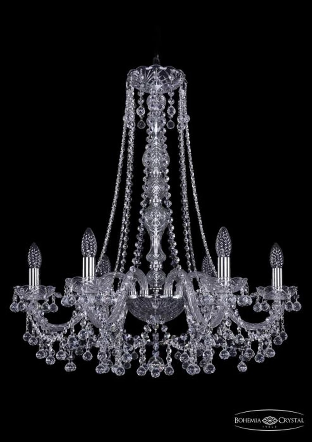 Подвесная люстра Bohemia Ivele 1409/6/240/h-75/Ni