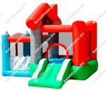 Детский надувной батут "Домик в деревне" 3*2.5*2.2 м