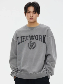 Свитшот с пигментом с логотипом университета