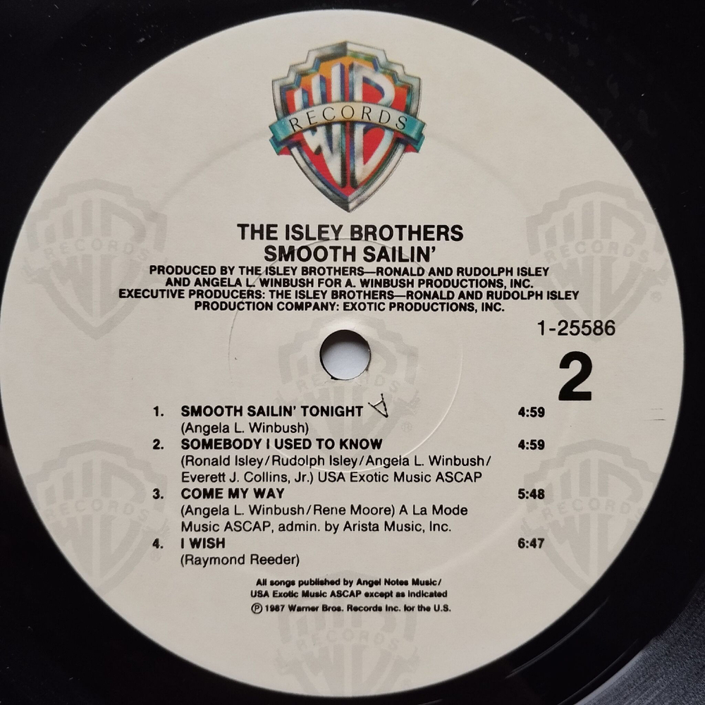 Винтажная виниловая пластинка LP The Isley Brothers Smooth Sailin (USA 1987)