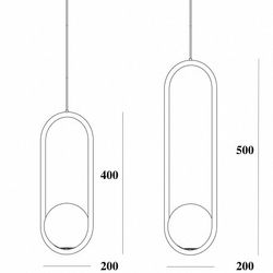Подвесной светильник Imperiumloft Matthew Mccormick Hoop Silver Mila Pendant HOOP-B01