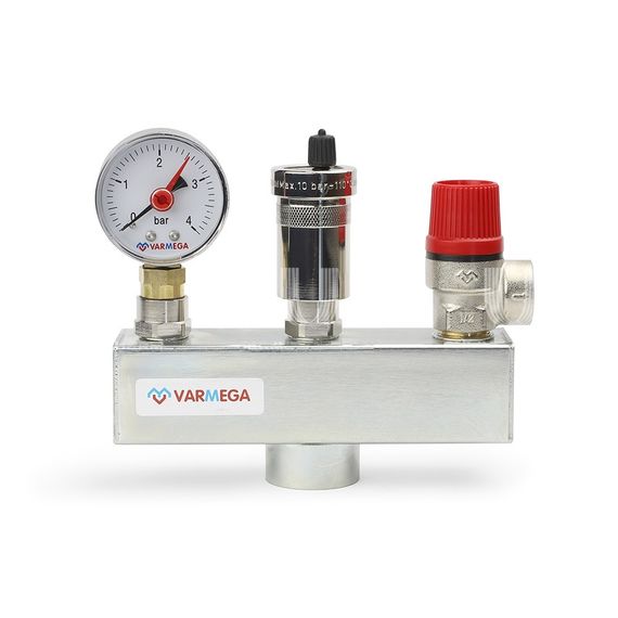 Группа безопасности котла Varmega 1&quot; до 50кВт 3бар 37936