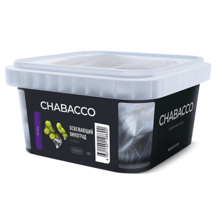 Бестабачная смесь для кальяна Chabacco Medium Ice Grape (Освежающий Виноград) 200 гр.