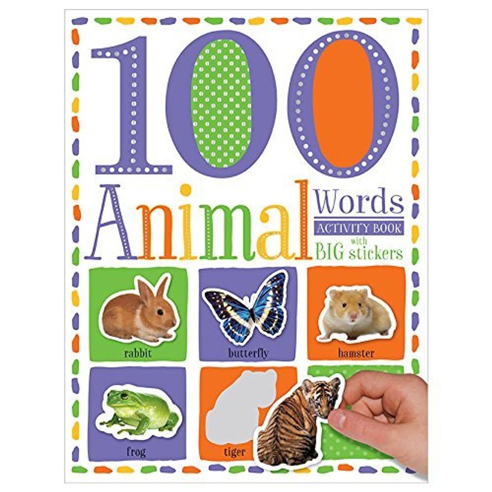 100 First Animal Words - Sticker Activity Book