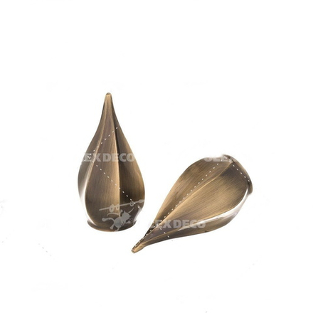 Наконечники для кованых карнизов d25 мм Твистер, цвет антик