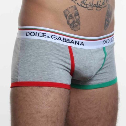 Мужские трусы хипсы серые Dolce Gabbanna Milano Grey Boxer