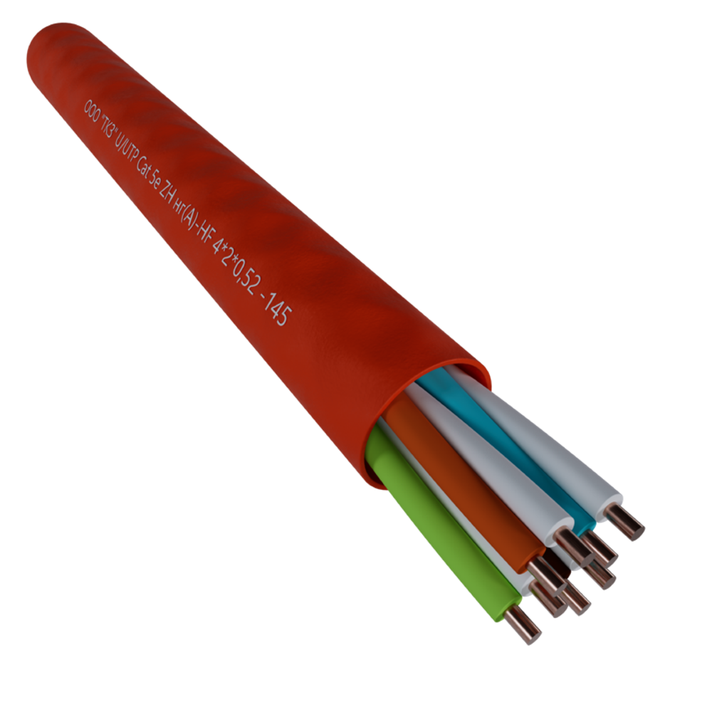 UTP5e ZH нг(A)-HF 4x2x0.52 Кабель витая пара медный,внутренний, 305м Farial