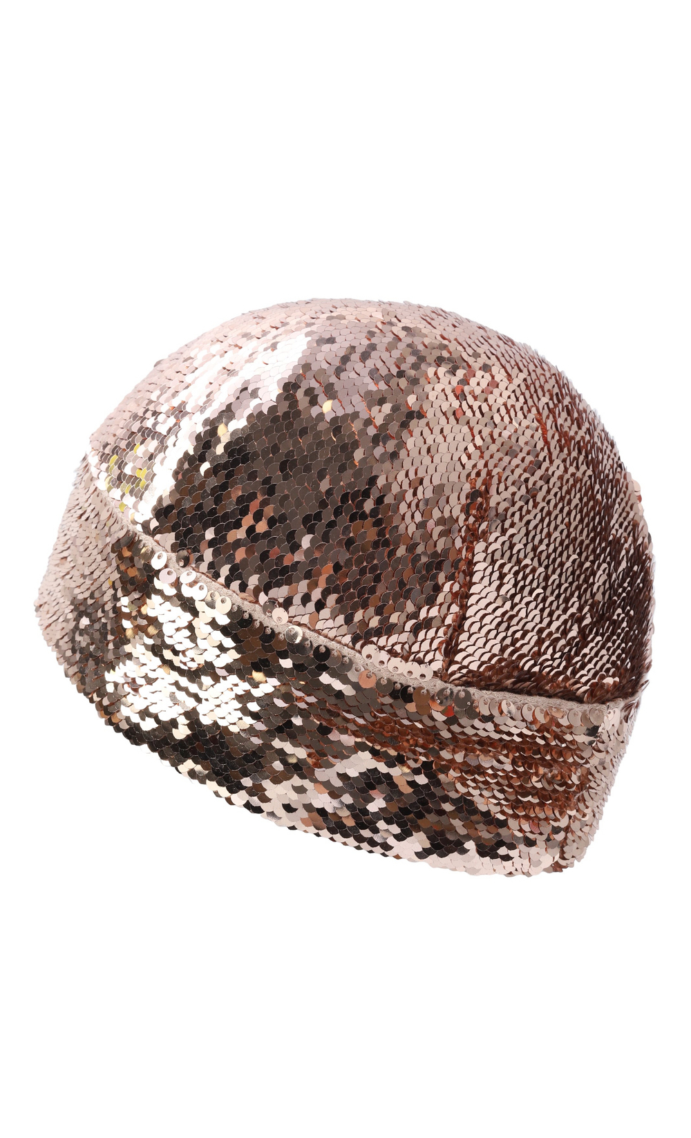 Шапочка с пайетками золотая