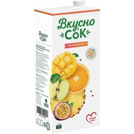 Натуральный сок Вкусно Сок мультифрукт 1,93 л