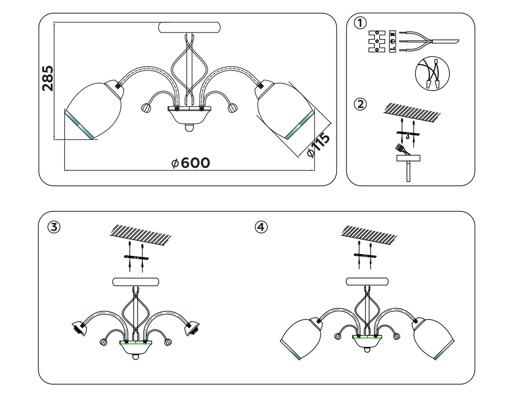 Ambrella Подвесная люстра Traditional TR3189