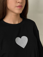 Футболка для девочки сердце