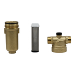 Фильтр самопромывной TIM 1/2" с манометром и латунным корпусом