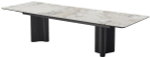 Стол М-City DISAUR Адажио 240 (320) См Пандора (Pandora), керамика, Черный каркас