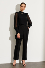 22746 Блузка женская (черный)