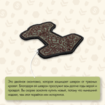 Нашивка на одежду, патч, шеврон на липучке "Молот Тора" (Олива) 8,2х6,7 см