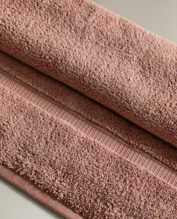 ZARA HOME БАННОЕ ПОЛОТЕНЦЕ С ДВОЙНОЙ КАЙМОЙ, РОЗОВЫЙ