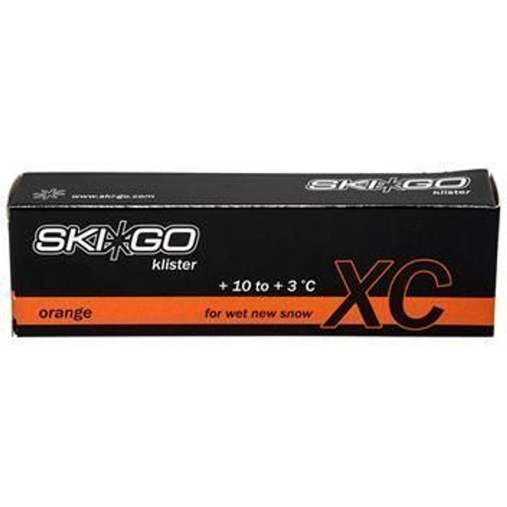 Смазка для лыж SkiGo Жидкие мази клистеры XC Klister Orange +3/+10 (для мокрого нового снега)