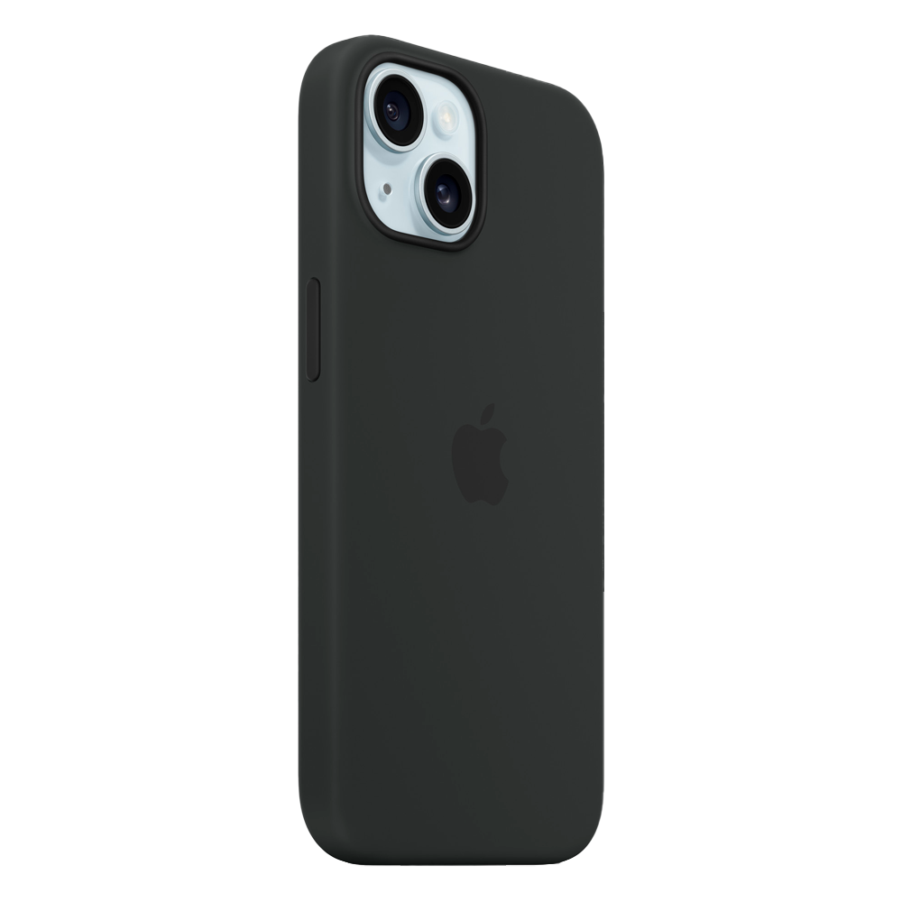 Силиконовый чехол с поддержкой MagSafe Apple Silicone Case для iPhone 15, Black (Черный)