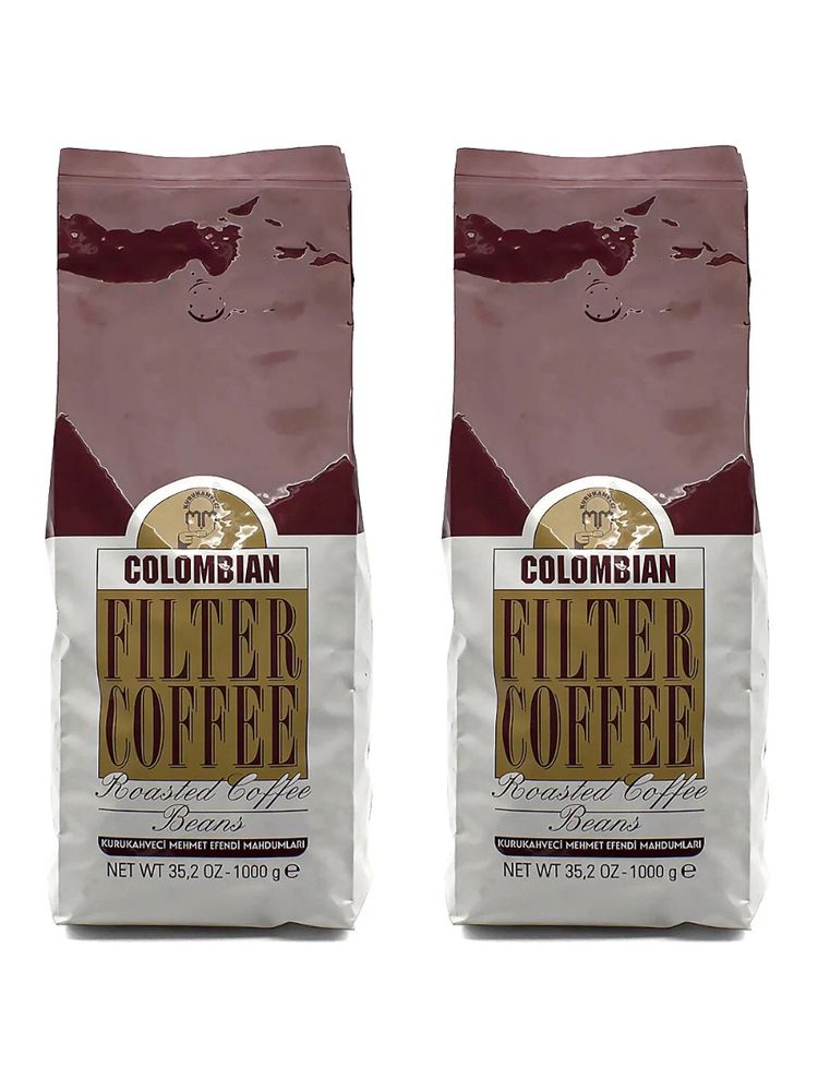 Кофе в зернах Kurukahveci Mehmet Efendi Colombia 1 кг x 2 шт