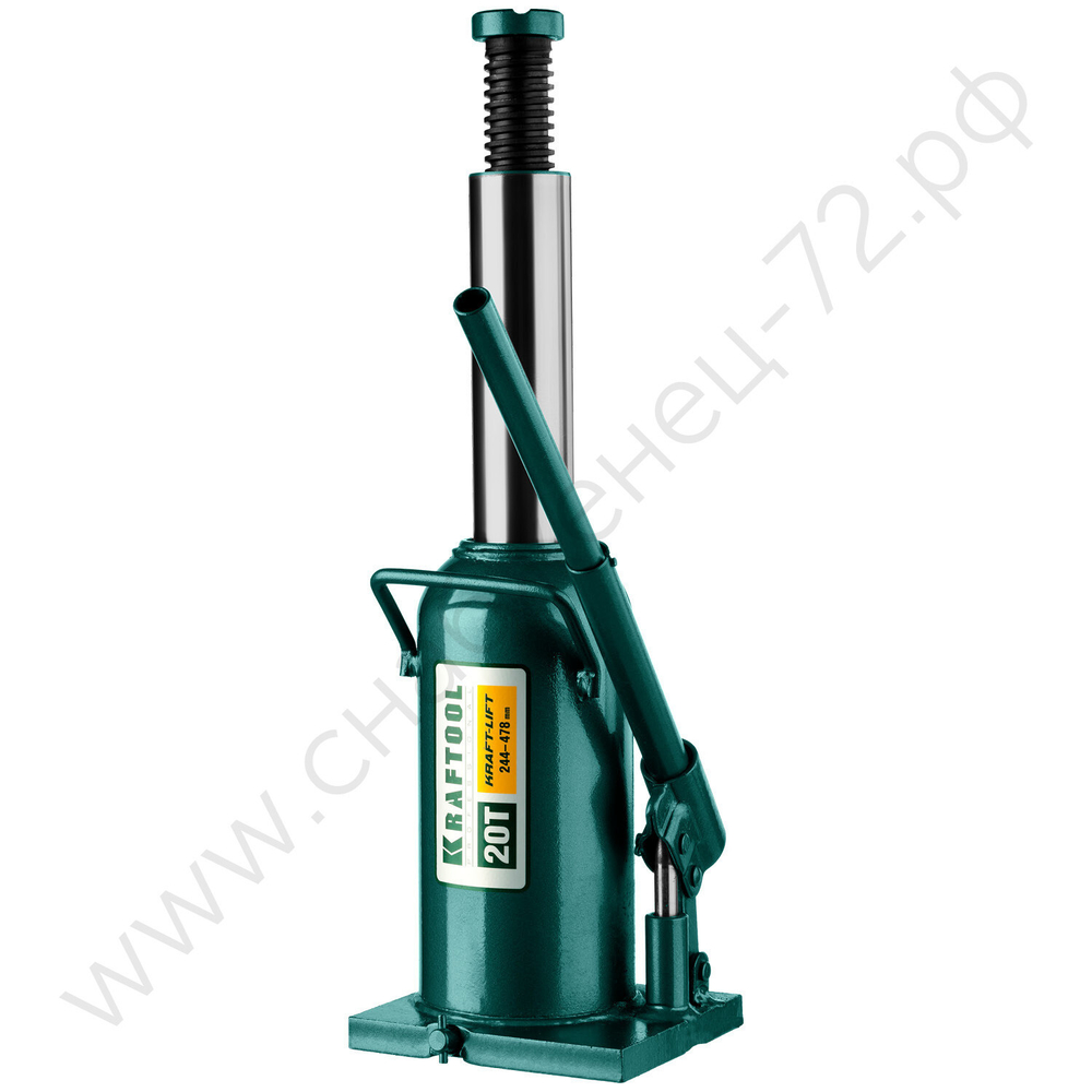 KRAFTOOL KRAFT-LIFT, 20 т, 244 - 478 мм, бутылочный гидравлический домкрат (43462-20)