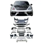 Передний бампер с губой в стиле GT4RS для Porsche 718 982 2016+ Порше