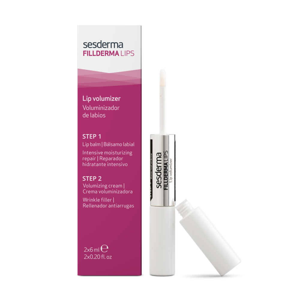 Система для увеличения объема губ (бальзам + крем-активатор) FILLDERMA LIPS
