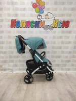 Коляска прогулочная Baballo Future 2024 бирюзовая (белая рама)