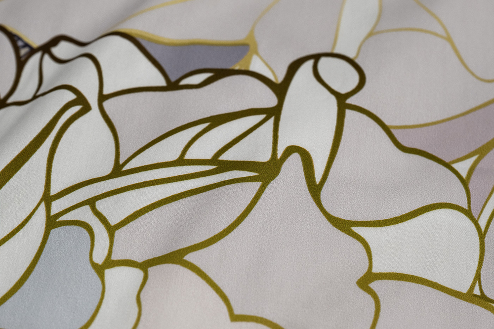 Пододеяльник 215х150 Garda Decor Пионы серый