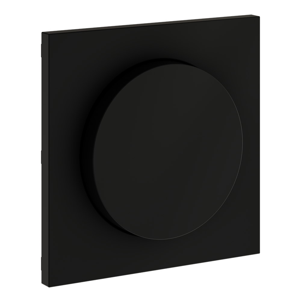 Накладка для светорегулятора поворотно-нажимного, S70 (черный матовый)