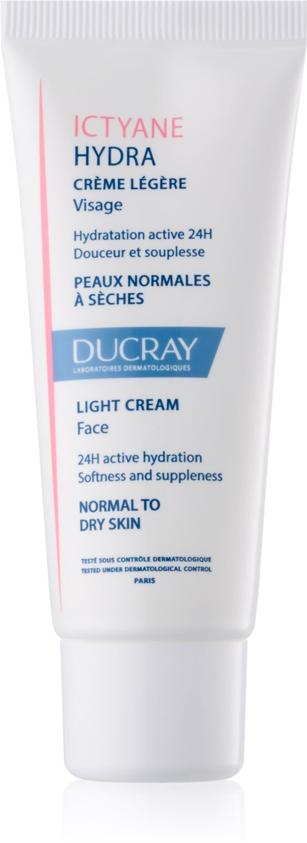 Ducray Ictyane - легкий увлажняющий крем для нормальной и сухой кожи /   40  ml  / GTIN 3282770109238