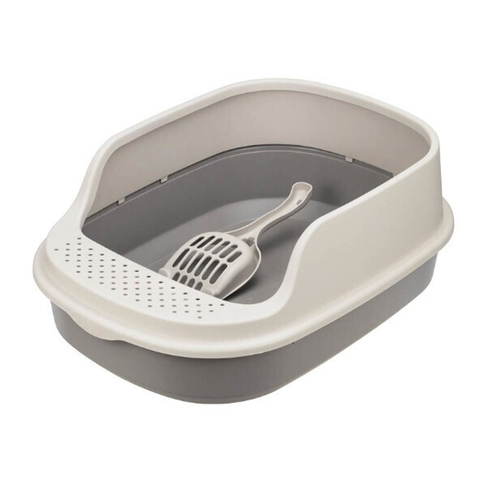 Лоток для кошек ЛЯ-МУРР 480х355мм с высоким бортом + подарок (совок) М1834