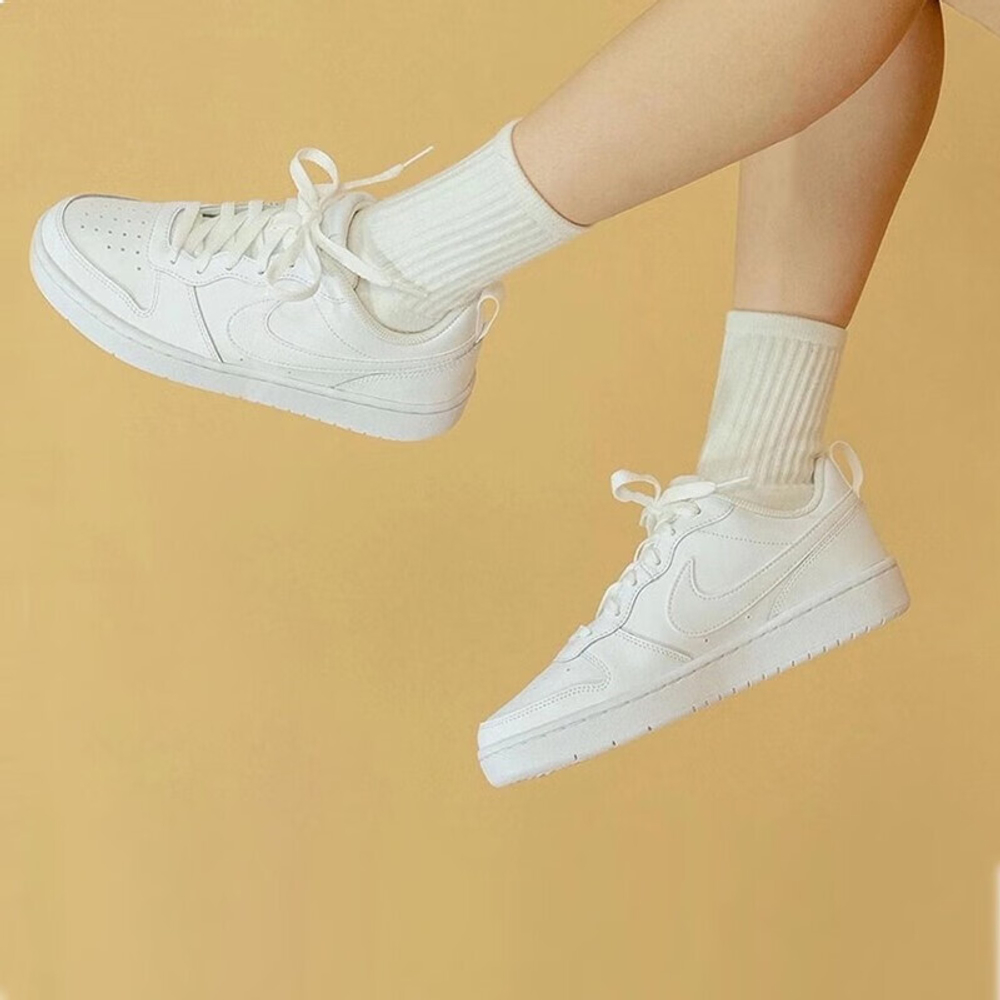 Женские кроссовки Nike Court Borough Low 2 'Triple White' BQ5448-100