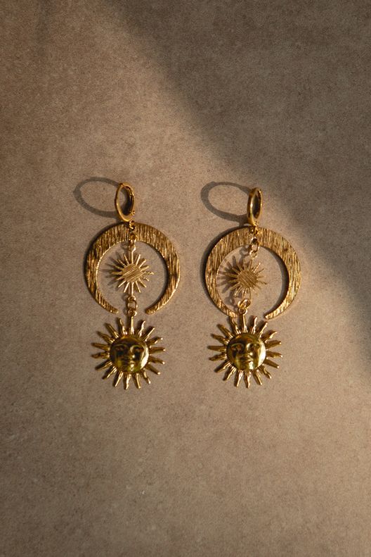 Серьги "Солнечный лик" / Audeo