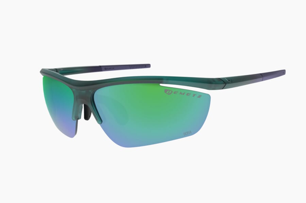 Спортивные очки Demetz Relief M / Green Matt / Purple Matt Pink With Green Mirror Cat.3