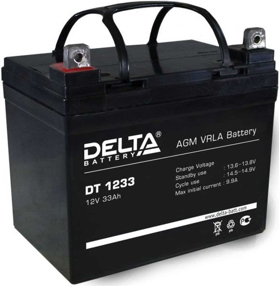 DELTA DT 1233 аккумулятор