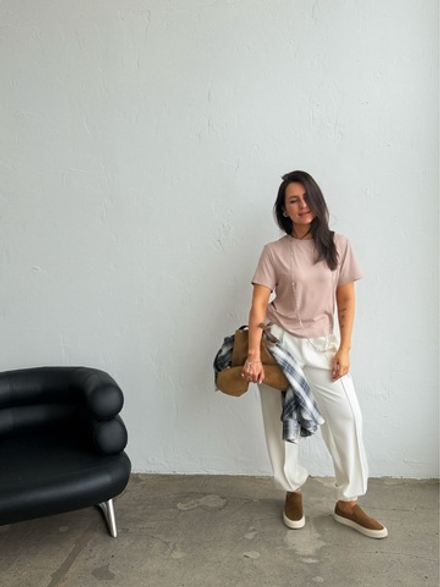 Джоггеры молочные