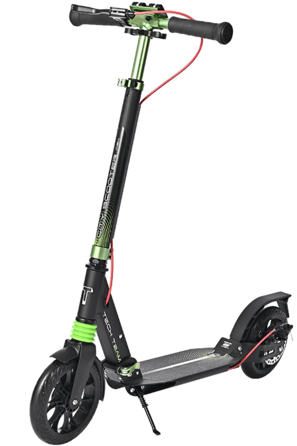 Самокат TECH TEAM City scooter Disk Brake GREEN; ЗЕЛЕНЫЙ