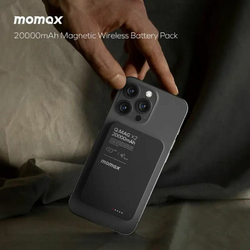 Магнитный беспроводной внешний аккумулятор Momax Q.Mag X2 Gen2 35W 20000mAh - Black