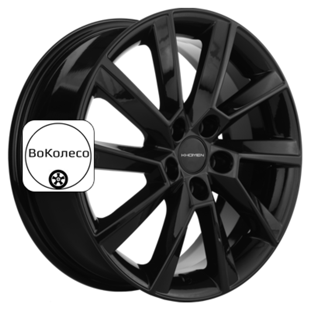 6x16/5x100 ET38 D57,1 KHW1604 (Kamiq/Rapid/Scala) Black Khomen Wheels