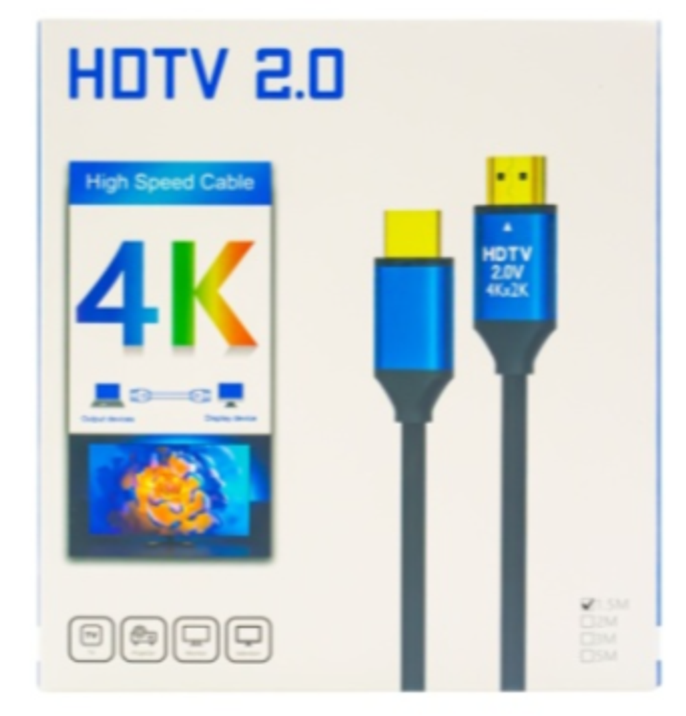 Кабель HDMI 2.0 2м 4к