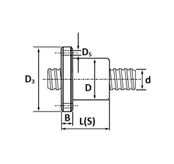 Винт ШВП SFU-R2510 L150 TECHNIX
