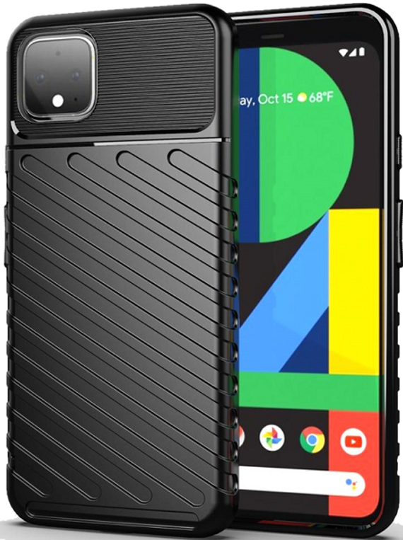 Чехол на Google Pixel 4 цвет Black (черный), серия Onyx от Caseport