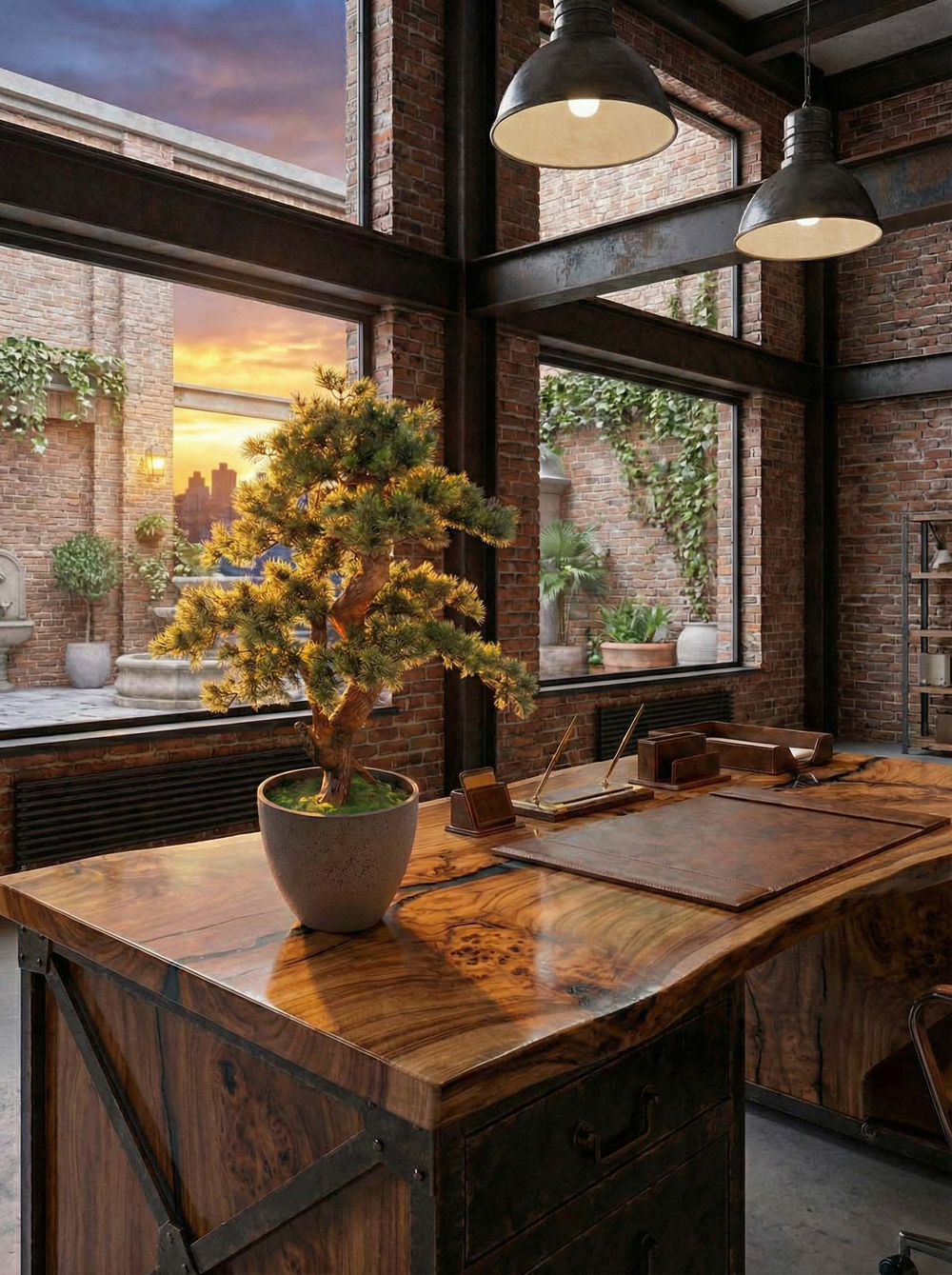 Бонсай Кедр 65см в кашпо Лофт Нео