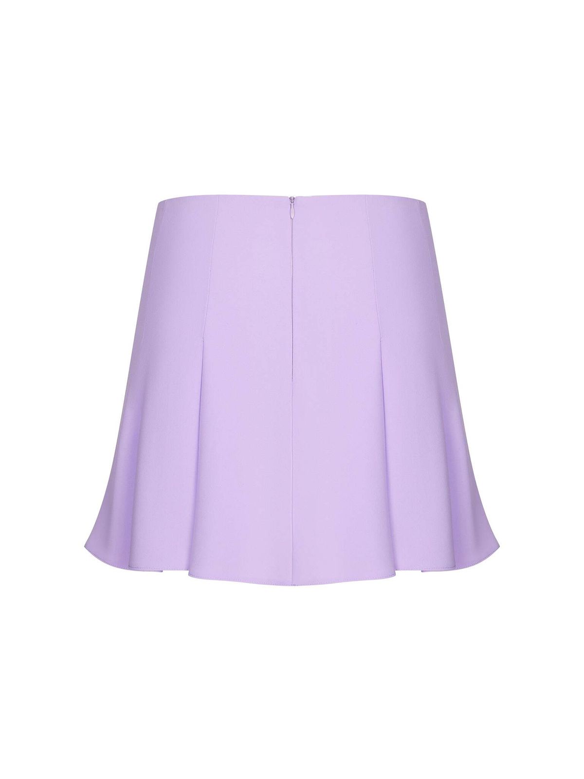 Мини юбка из крепа со складками