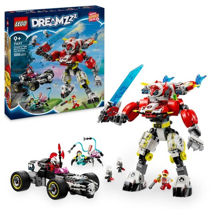 Конструктор LEGO DREAMZzz 71497 Тигровый мех Купера и хот-род Зеро