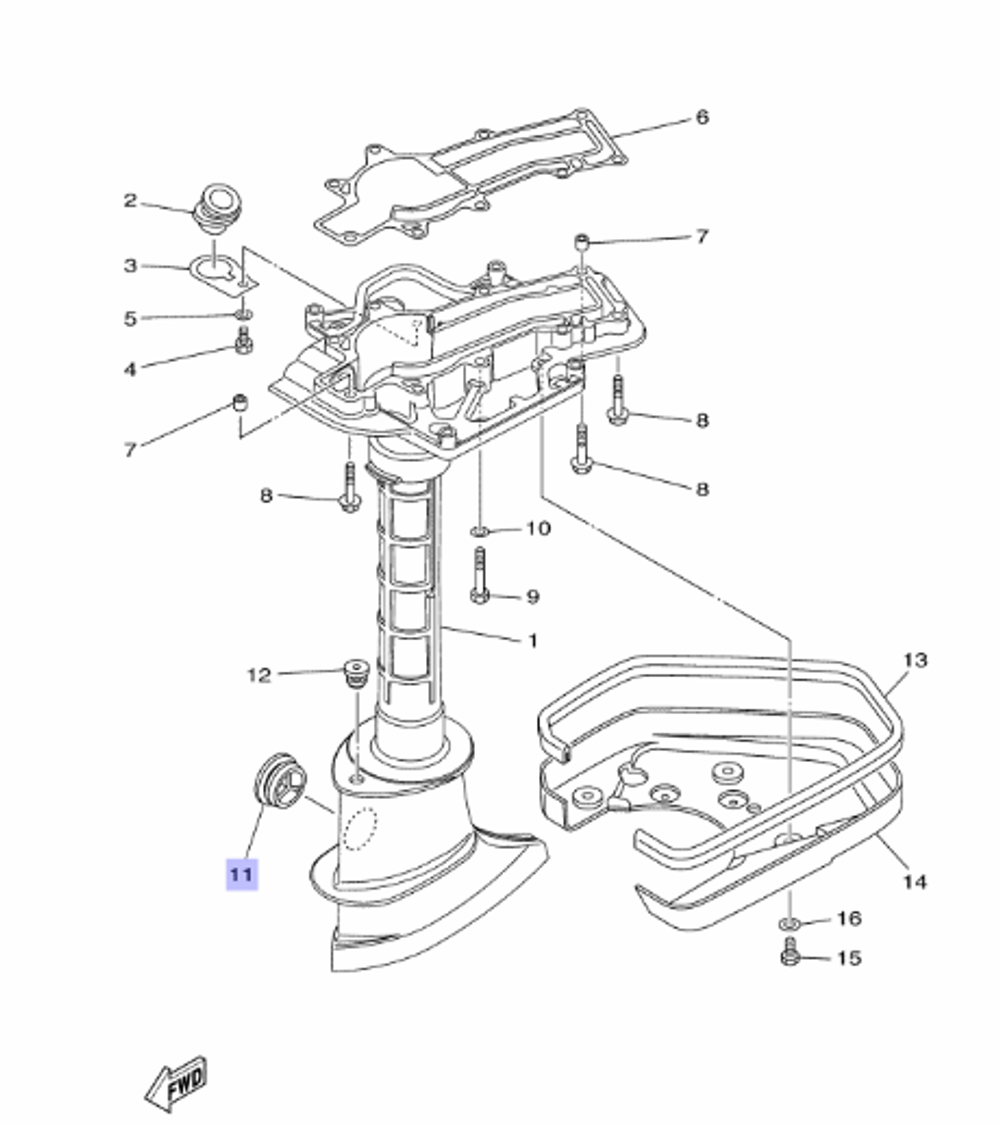 Заглушка резиновая Yamaha