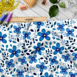 Ткань премиум атлас шепот весенних цветов