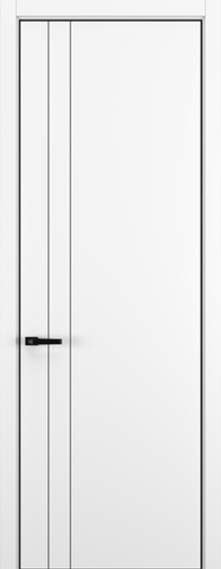 Межкомнатная дверь Zadoor Горизонт NH15 кромка ABS Black